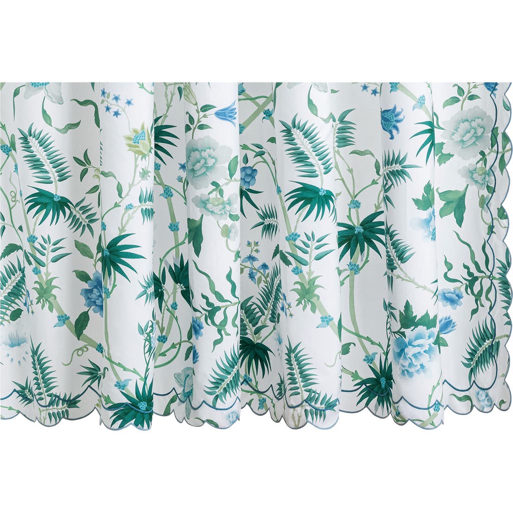Matouk Palmyra Shower Curtain In Green