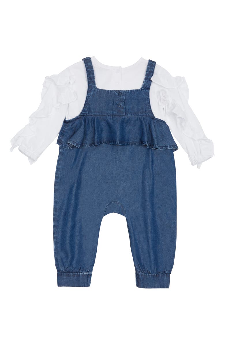 Habitual Girl Habitual Ruffle Top & Jumpsuit Set, Alternate, color, 