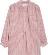 Isabel Marant Étoile Sapha Long Sleeve Stripe Button-Up Shirt