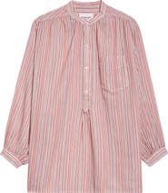 Isabel Marant Étoile Sapha Long Sleeve Stripe Button-Up Shirt