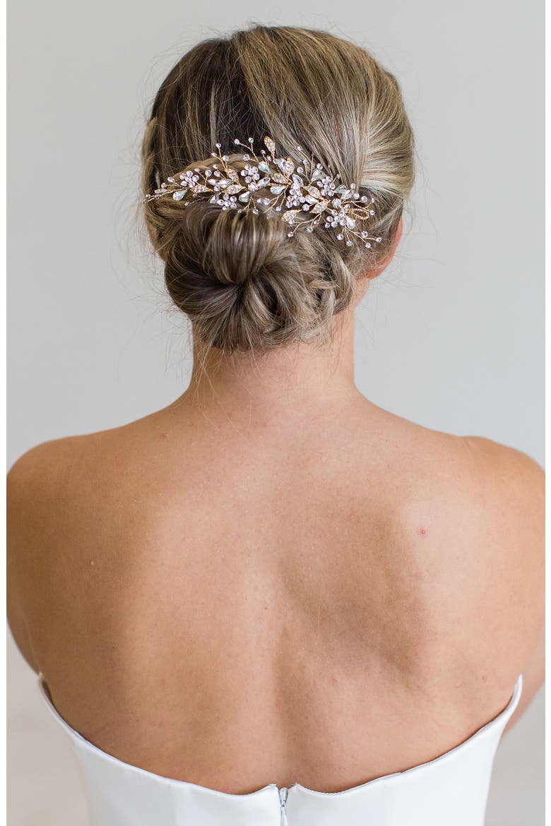 Rahab Crystal Hair Clip (Nordstrom Exclusive), Alternate, color, GOLD