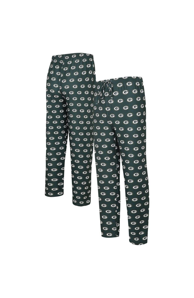 CONCEPTS SPORT Men's Concepts Sport Green Green Bay Packers Gauge Allover Print Knit Pants, Alternate, color, 