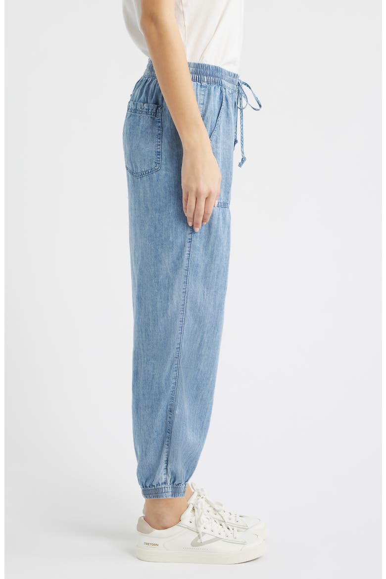 Andi Chambray Drawstring Joggers, Alternate, color, MEDIUM WASH