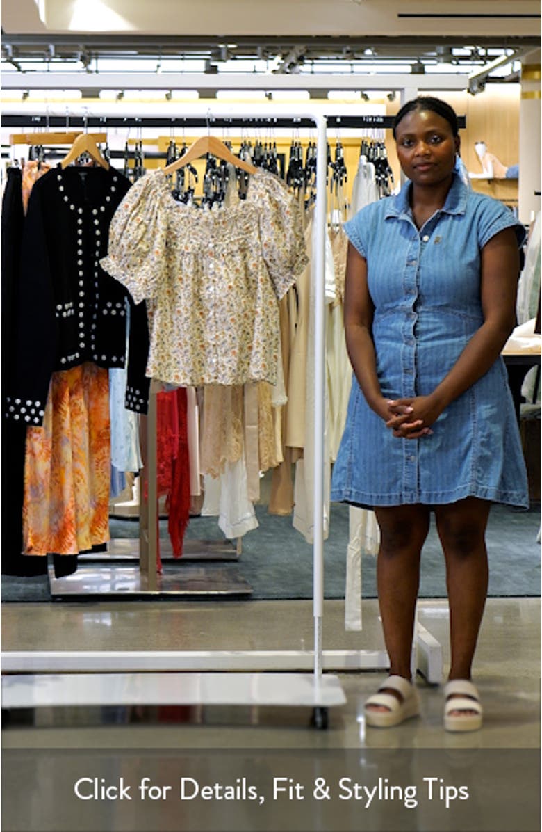 Farley Floral Peasant Top, sales video thumbnail