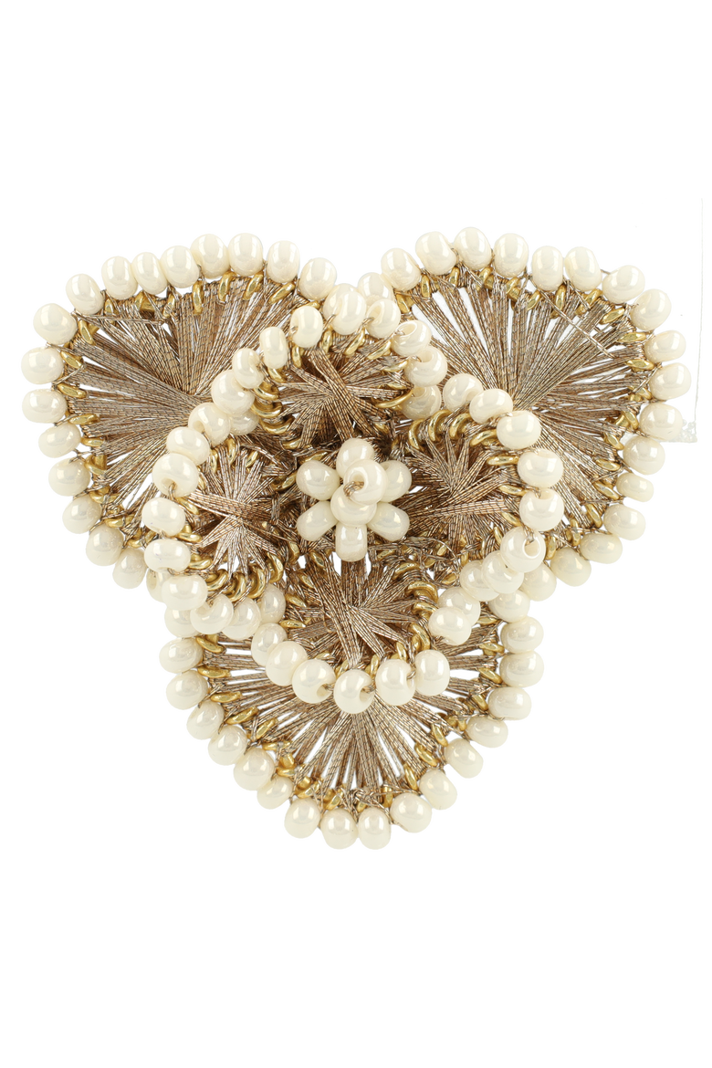 Silk Flower Statement Earrings in Champagne, Alternate, color, Champagne