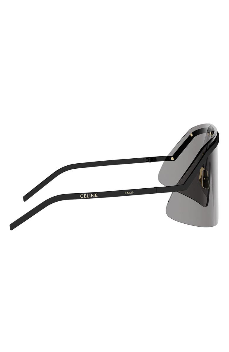 CELINE Morning Shade Rimless Mask Sunglasses, Alternate, color, Shiny Black / Smoke