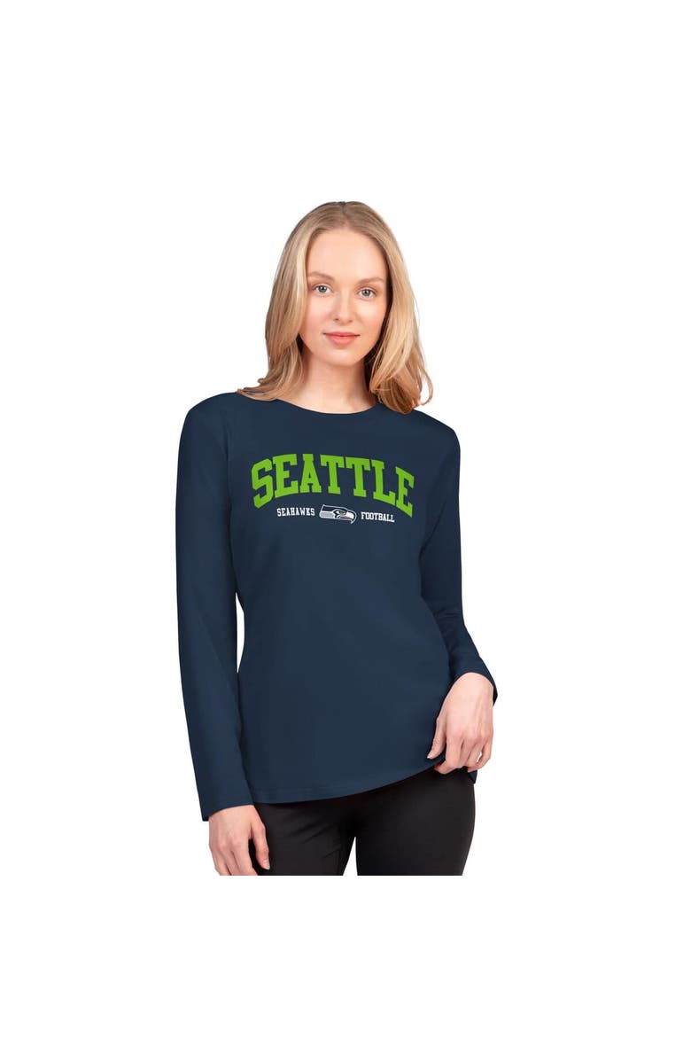 G-III 4HER BY CARL BANKS Women
s G-III 4Her by Carl Banks  College Navy Seattle Seahawks Best Play Long Sleeve T-Shirt, Main, color, College Navy