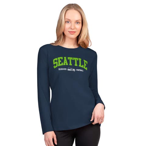 Women
s G-III 4Her by Carl Banks  College Navy Seattle Seahawks Best Play Long Sleeve T-Shirt