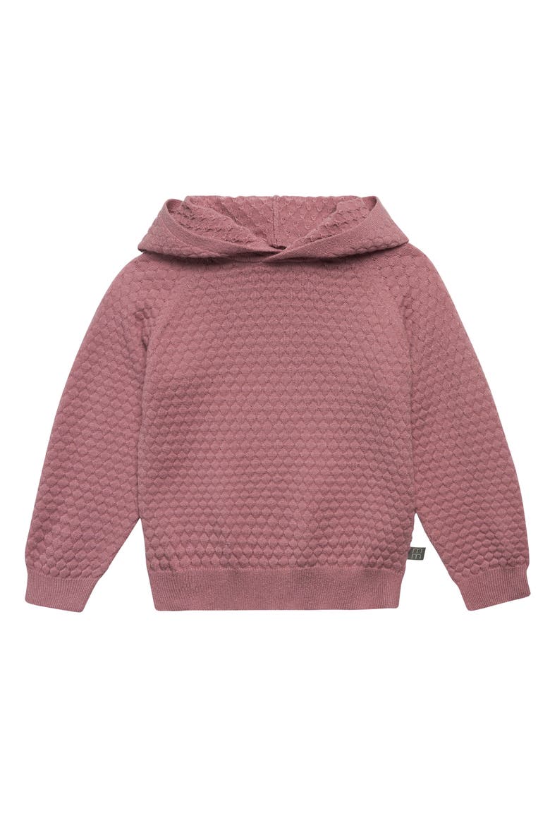 Sweater Knit Hoodie & Pant Set, Alternate, color, Rose