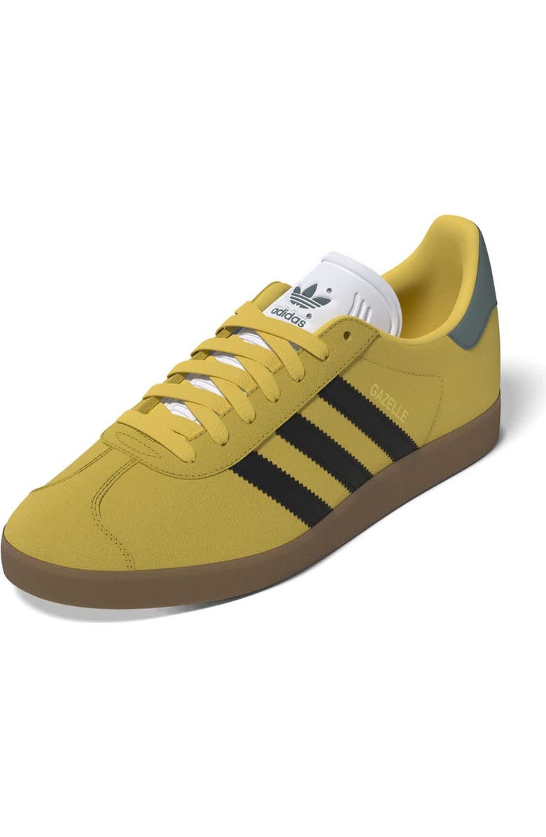adidas Originals Men's adidas Originals Yellow Jamaica National Team Lifestyler Gazelle Shoes, Alternate, color,