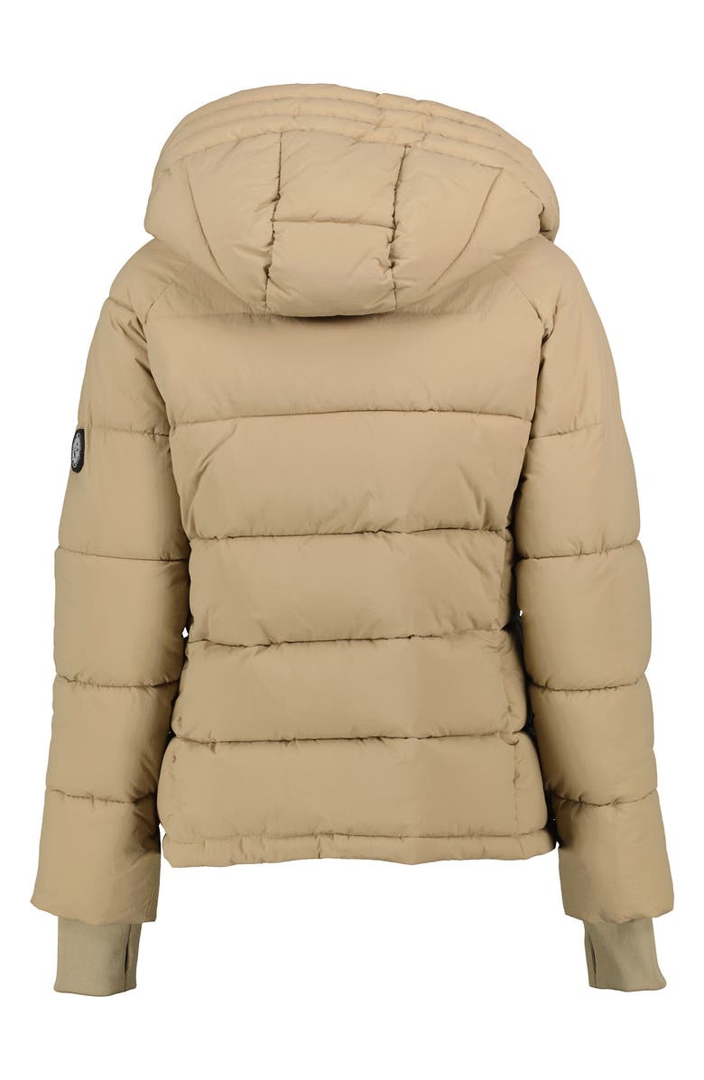 Noize Gracie Hooded Puffer Jacket, Alternate, color, Sand