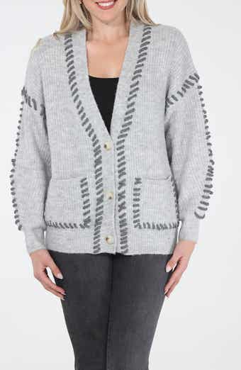 Contrast Stitch Cardigan
