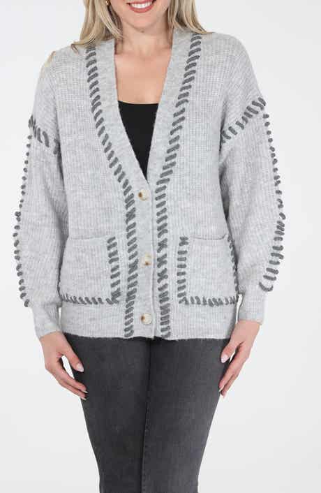 Contrast Stitch Cardigan