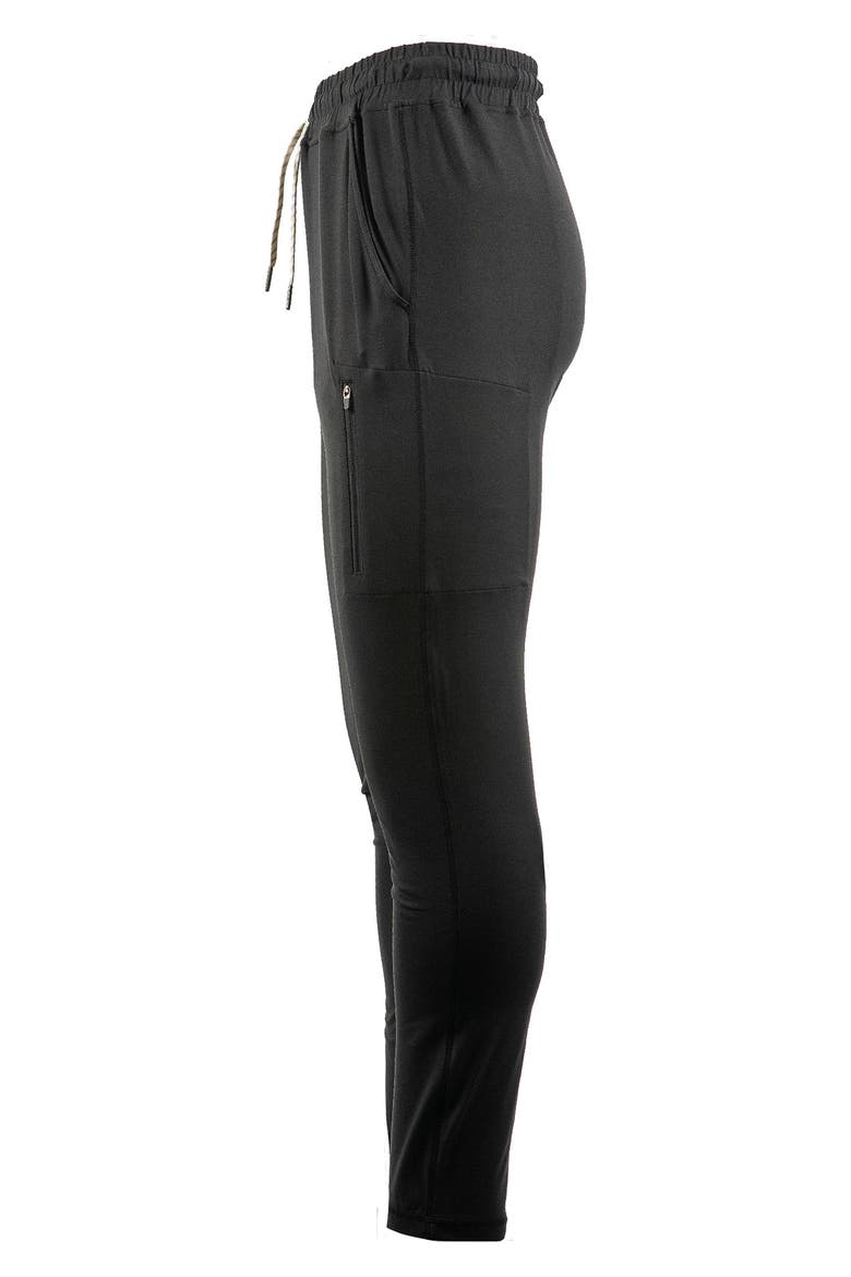 Soft Jersey Joggers, Alternate, color, HEATHER BLACK
