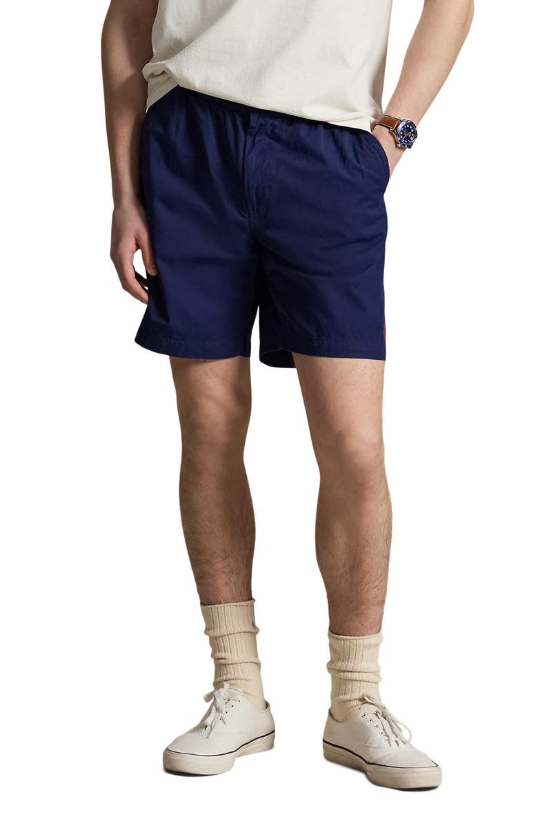 Polo Ralph Lauren Prepster Cotton Twill Shorts, Main, color, Spring Navy