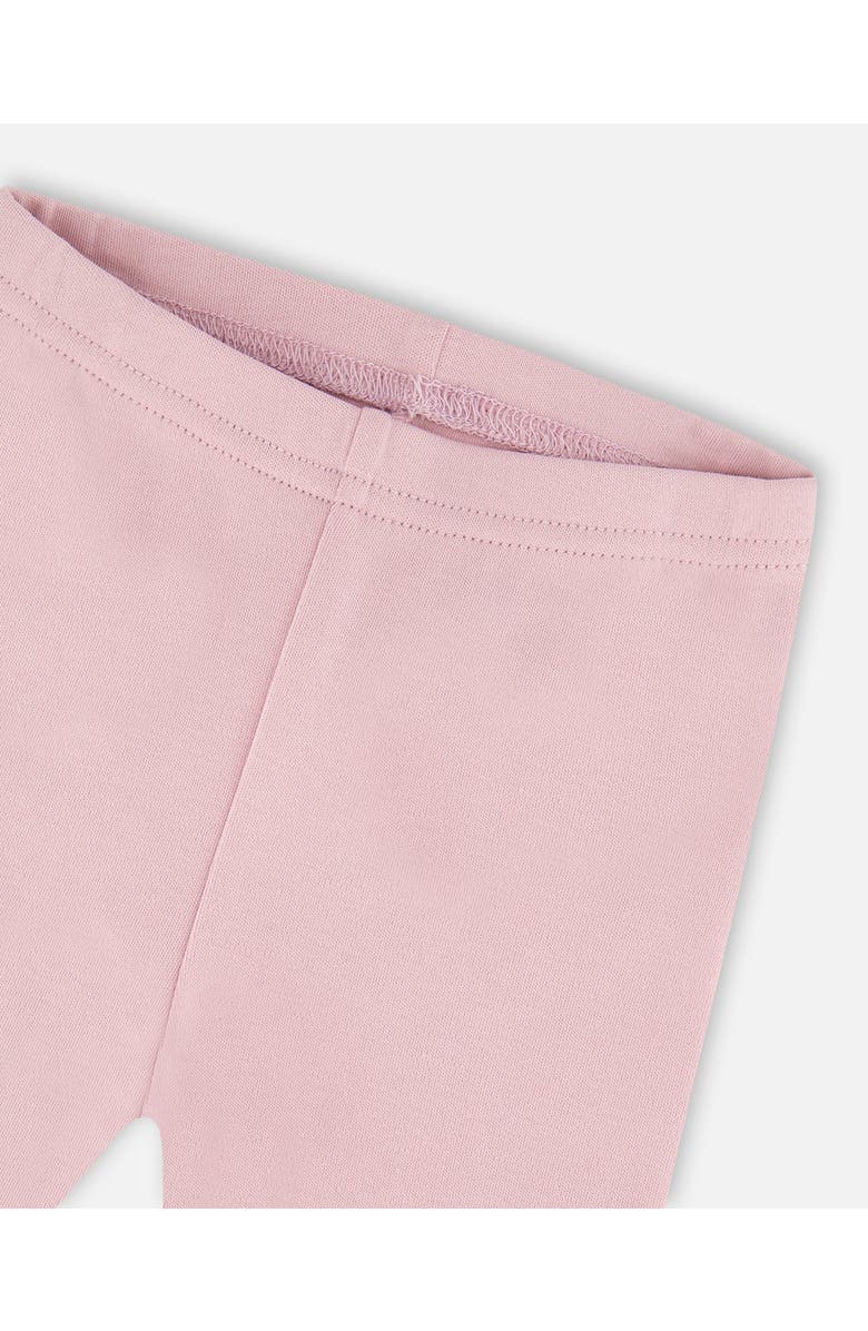 Deux par Deux Organic Cotton Bi-Material Tunic and Leggings Set, Alternate, color, Neutral Purple