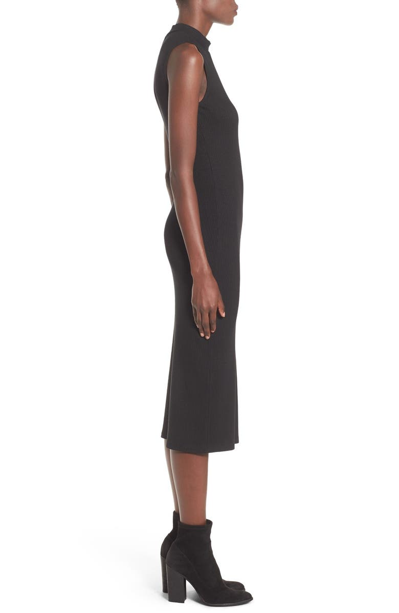 Leith Mock Neck Midi Dress, Alternate, color, 