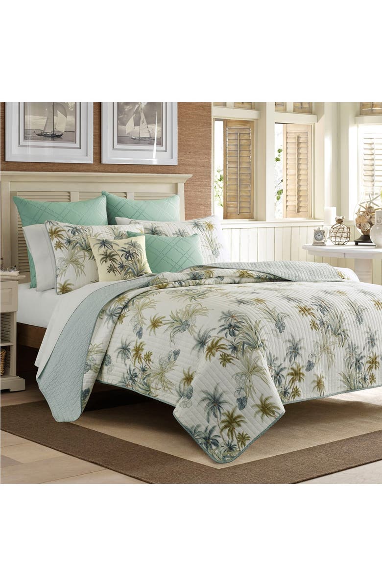 Tommy Bahama Serenity Palms Sham, Alternate, color, Aqua