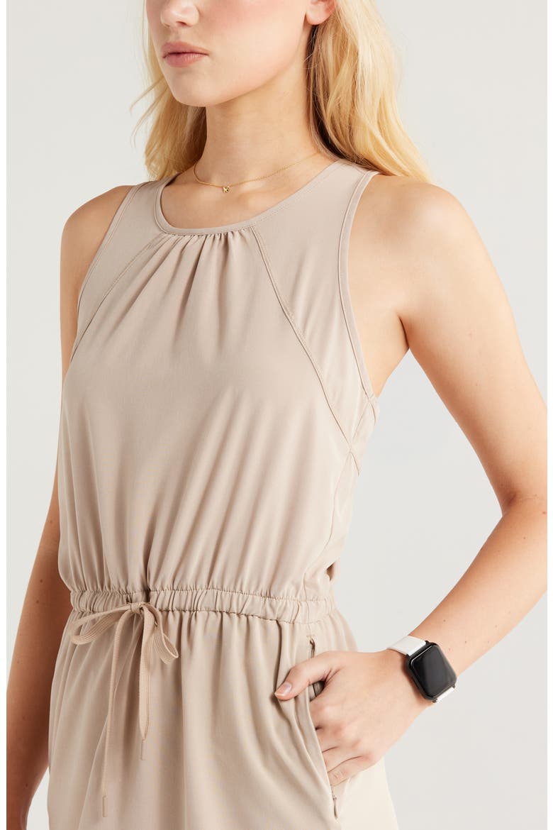 Day Out Sleeveless Dress, Alternate, color, TAN THREAD