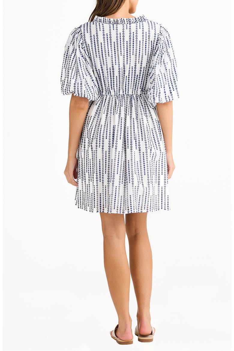 Island Time Vertical Dot Print Shirtdress, Alternate, color, SEA BUBBLE