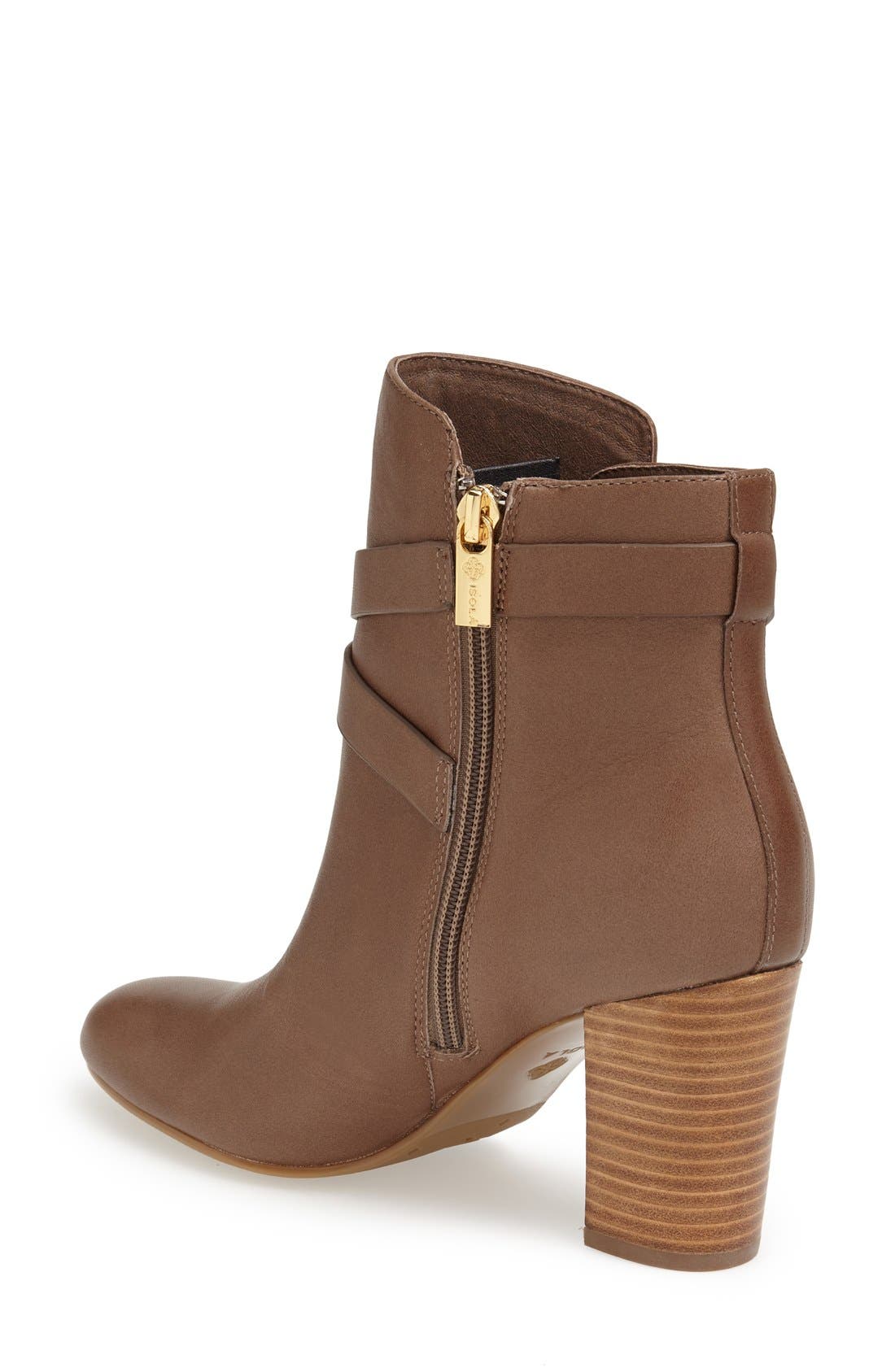 'Colleen' Leather Bootie, Alternate, color, PLOVER GREY