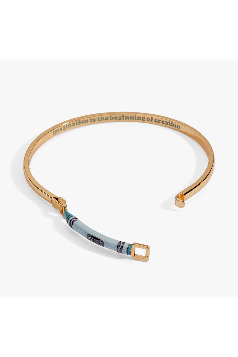 Crayola Teacher Appreciation Crayon Tension Bangle, Alternate, color, Gold