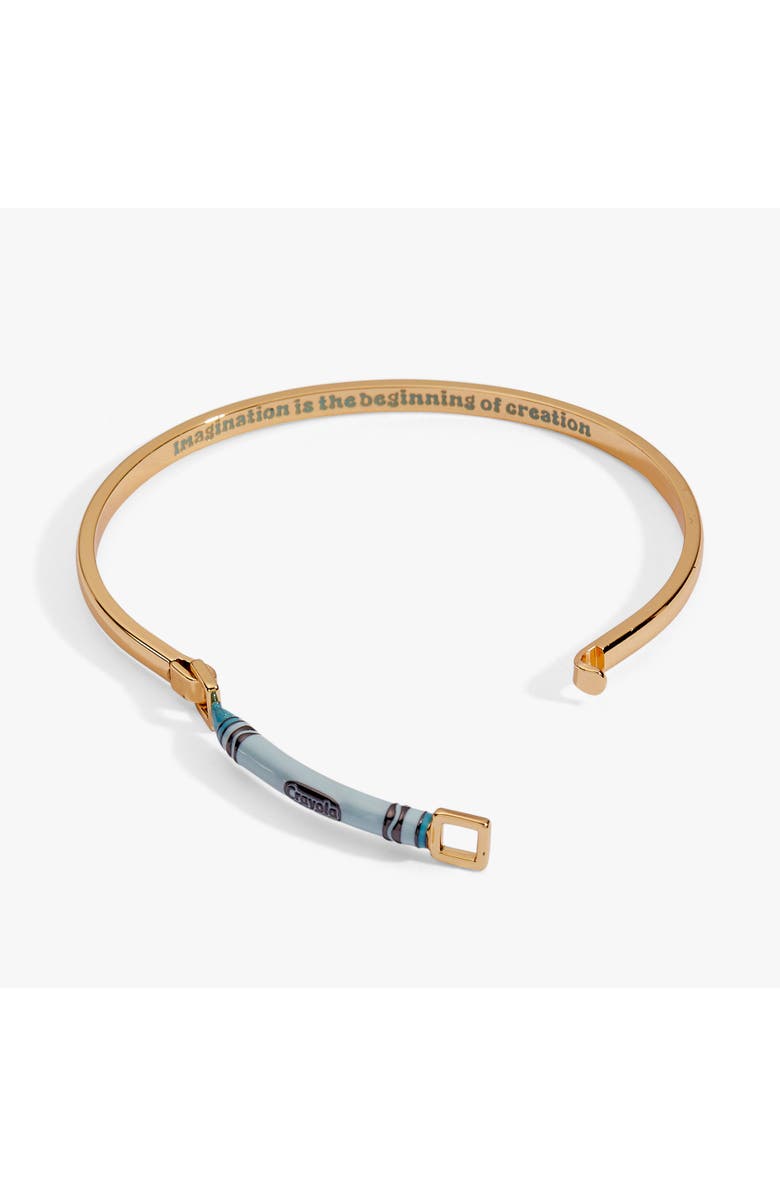 Alex and Ani Crayola Teacher Appreciation Crayon Tension Bangle, Alternate, color, Gold