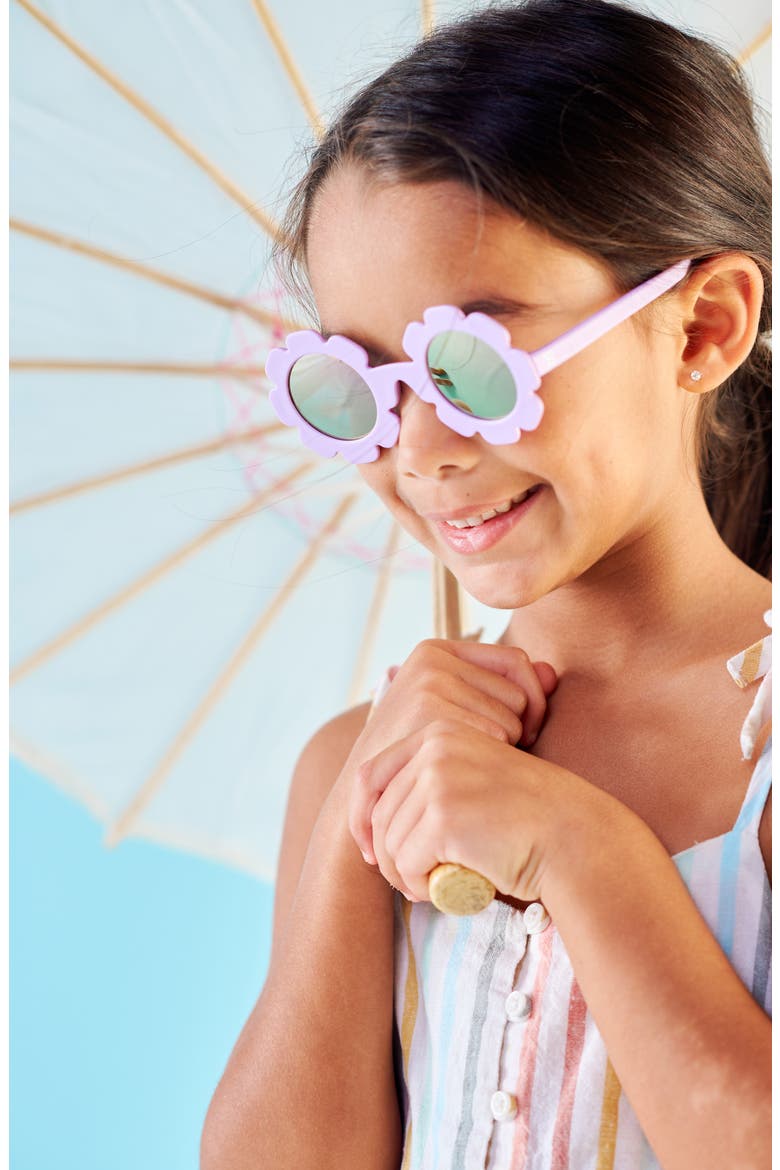Kids' Irresistible Iris Polarized Flower Sunglasses, Alternate, color, IRRESITIBLE IRIS