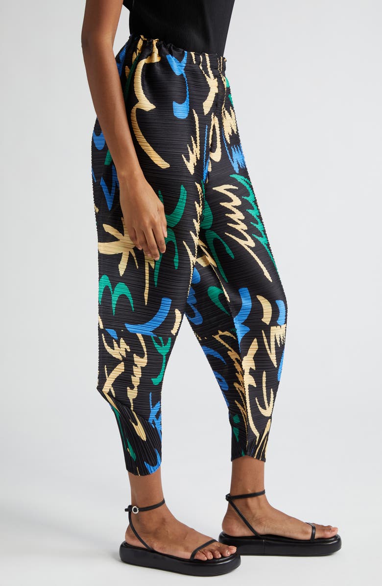 Pleats Please Issey Miyake Fizzy Pleated Pants, Alternate, color, 