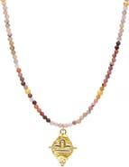 Seven Saints Libra Zodiac Gemstone Choker Necklace