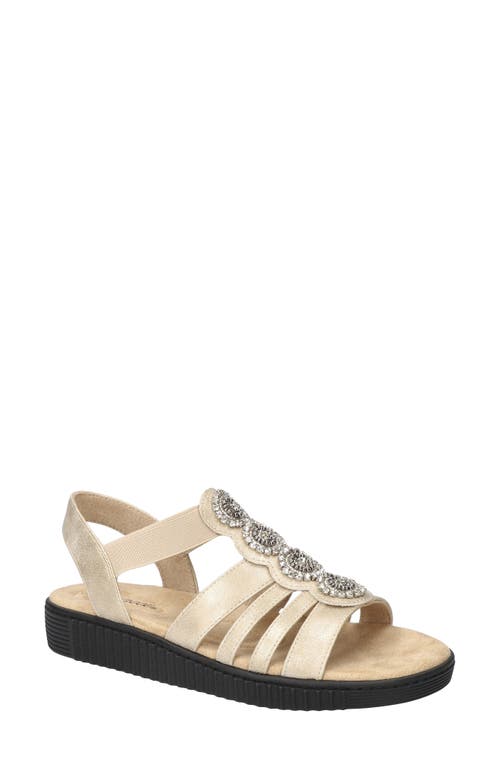 Shop Easy Street Samira Embellished Sandal In Gold