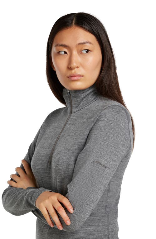 Icebreaker 200 Oasis Merino Wool Half Zip Pullover In Gray