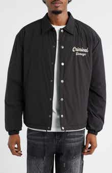 CRIMINAL DAMAGE Albany Embroidered Coach's Jacket