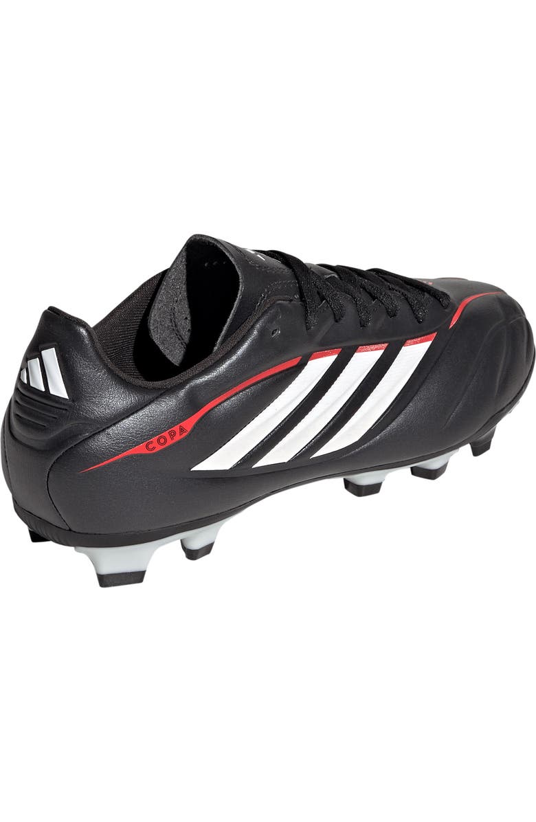 adidas Kids' Copa Pure IV Club Firm Ground Soccer Cleat, Alternate, color, Black/ White/ Lucid Red