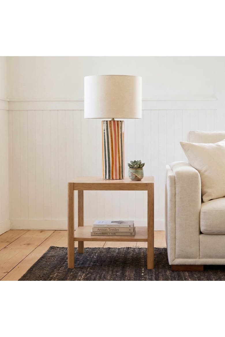 Table Lamp with Shade, Alternate, color, Orange