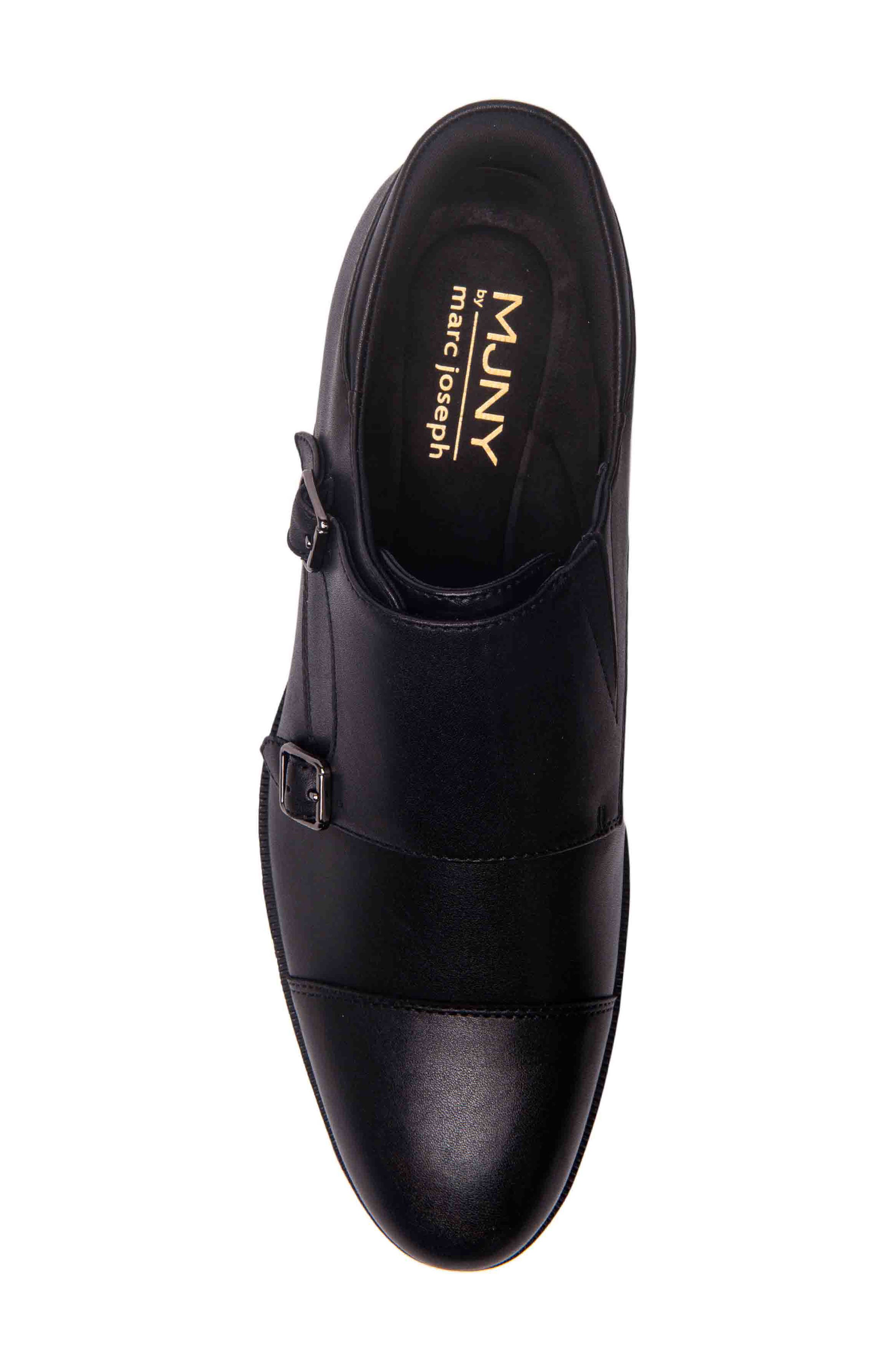 Marc Joseph New York Olive Street Double Monk Dress Oxford, Alternate, color, Black