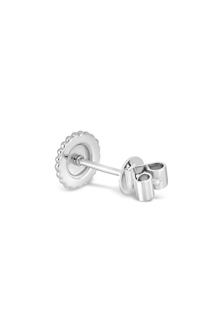 14K Gold Mykonos Circle Stud Earrings, Alternate, color, 14K WHITE GOLD
