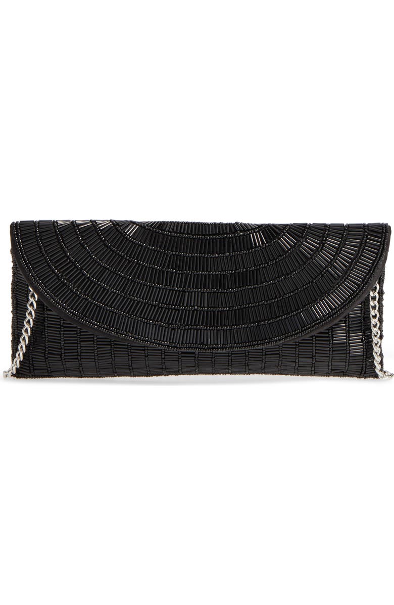 Nina Denelle Beaded Clutch, Main, color,