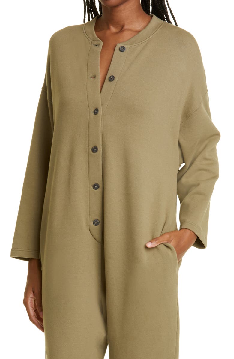 Mara Hoffman Sabina Long Sleeve Stretch Organic Cotton Jumpsuit, Alternate, color, 