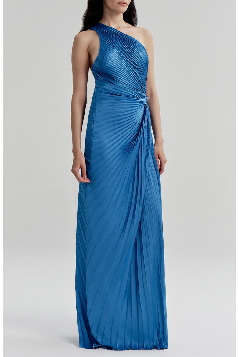 Lara One-Shoulder Gown, Alternate, color, CAPRI