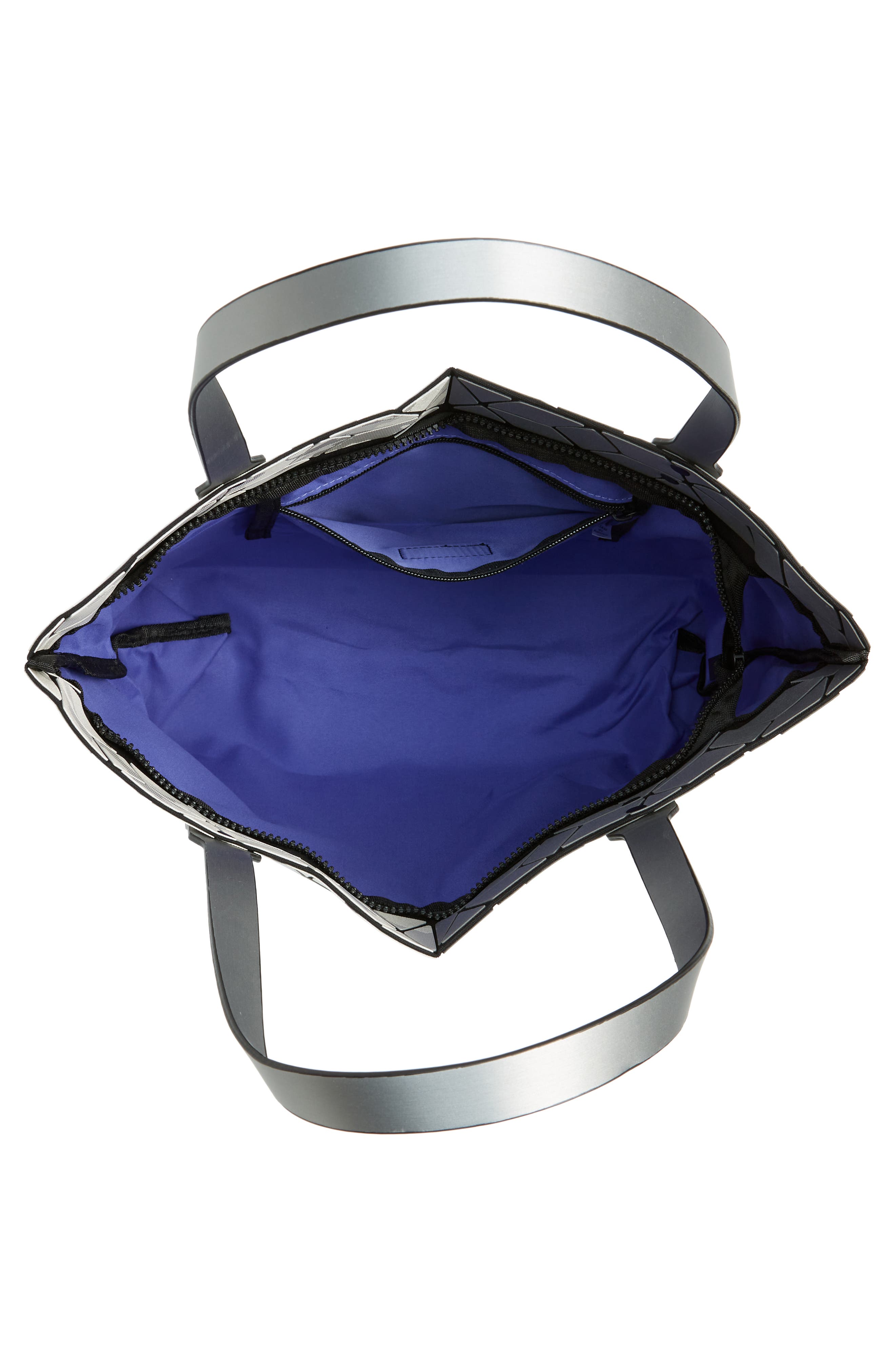 PATRIZIA LUCA Geometric Tote Bag, Alternate, color, Matte Silver