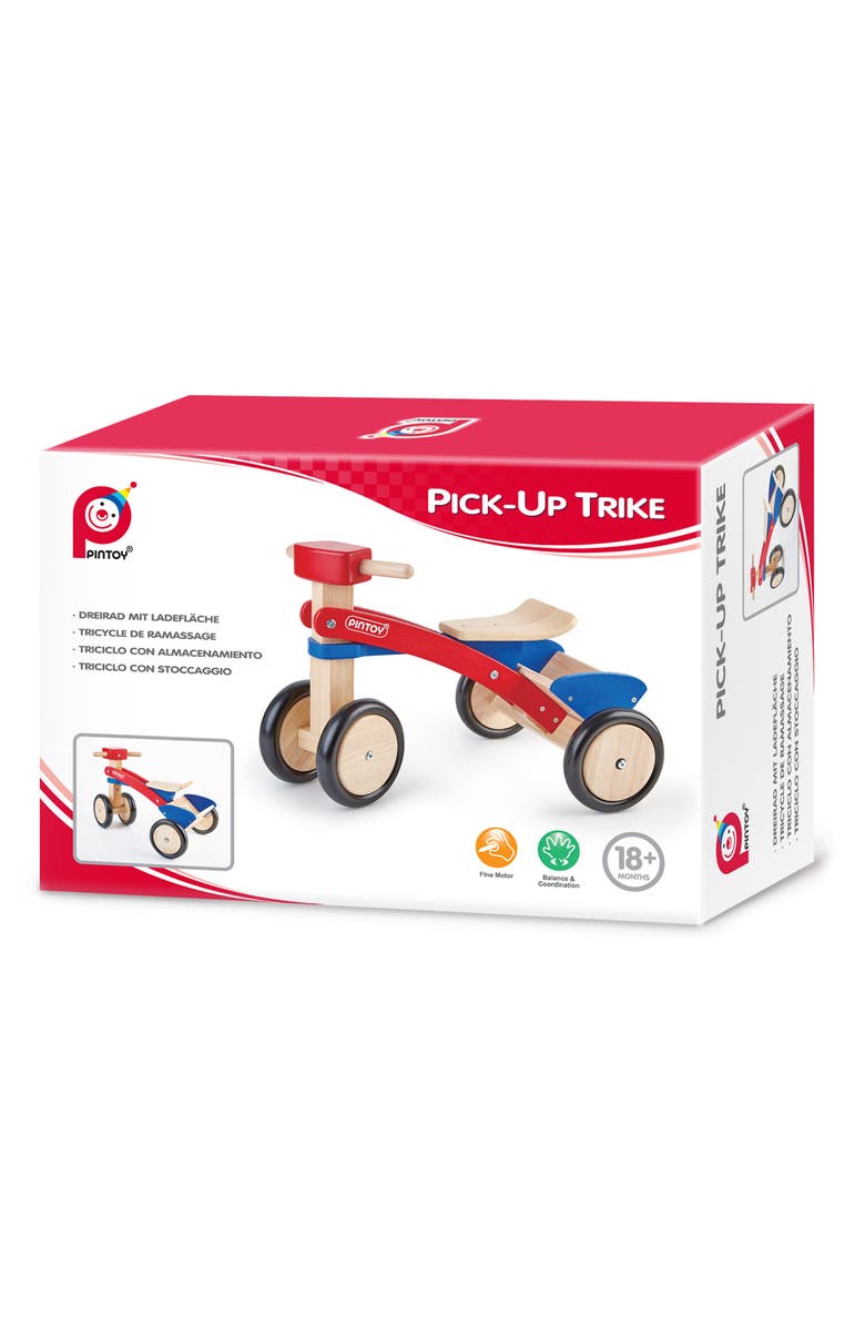Pintoy Wood Pick-Up Trike, Alternate, color, 