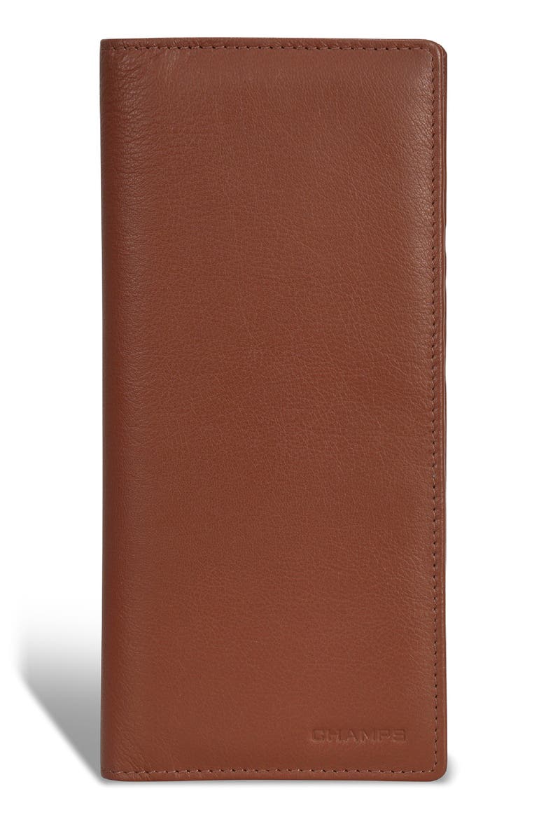 Vertical Bifold Wallet, Main, color, BROWN