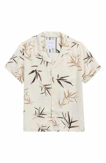 DENIM AND FLOWER Kids' Frond Print Camp Shirt