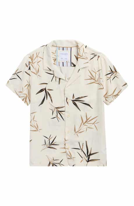 DENIM AND FLOWER Kids' Frond Print Camp Shirt