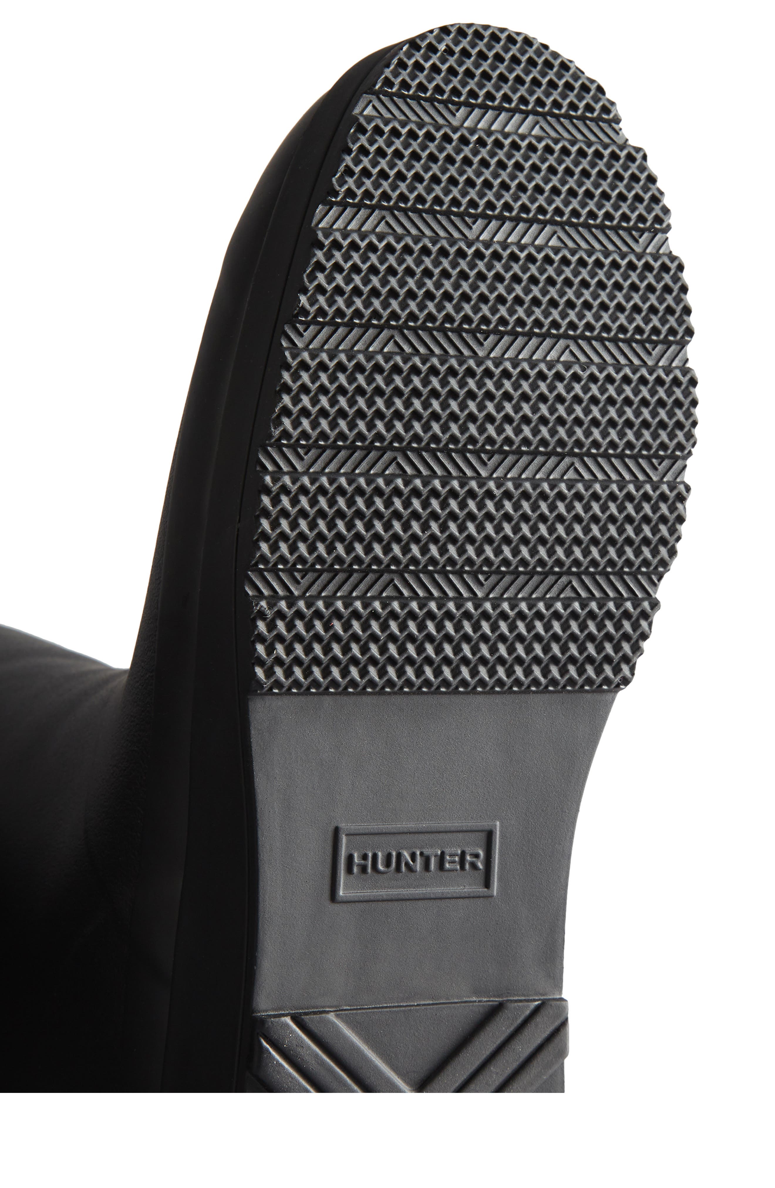 Hunter Play Short Faux Shearling Lined Waterproof Rain Boot, Alternate, color, 