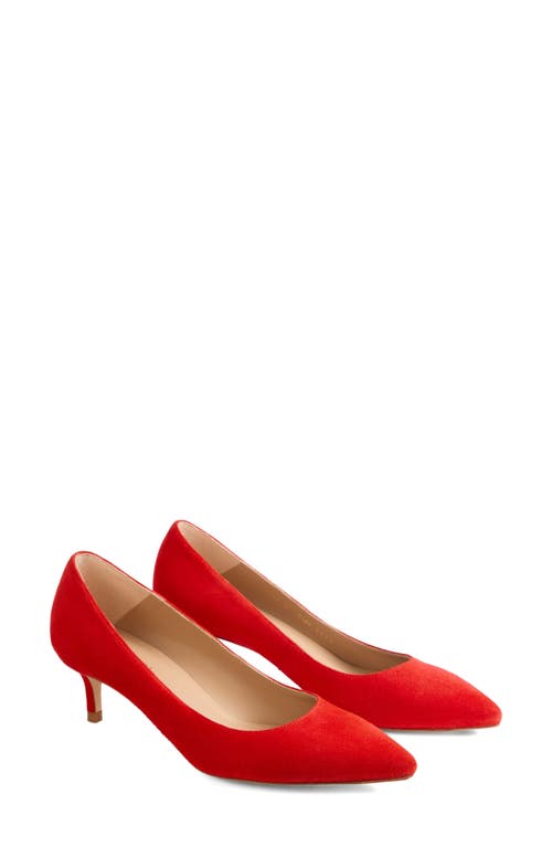 Lk Bennett Audrey Pointed Toe Pump In Red