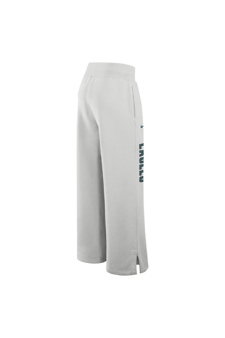 Women's Nike  Gray Philadelphia Eagles Primetime Phoenix Fleece Wide-Leg Sweatpants, Alternate, color, Gray