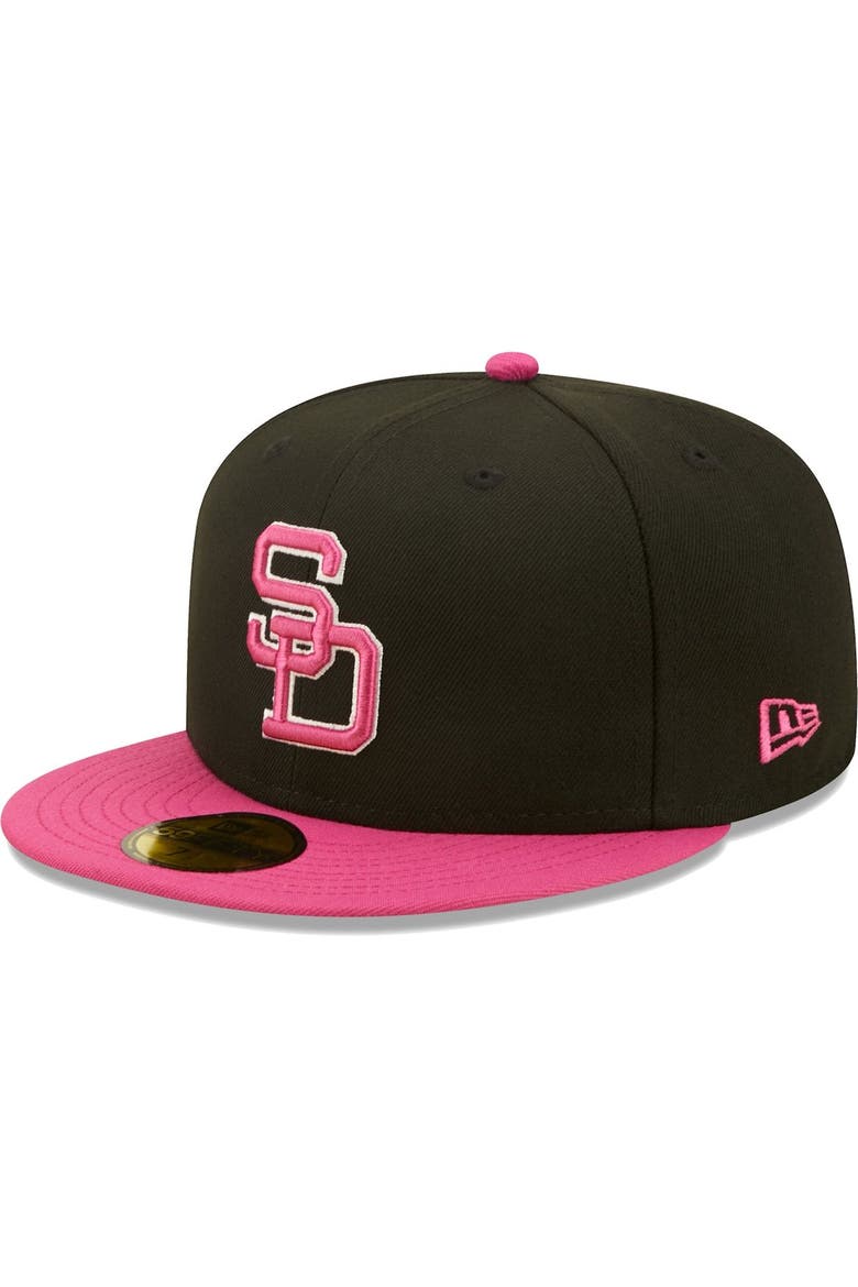 Men's New Era Black/Pink San Diego Padres 1984 World Series  Passion 59FIFTY Fitted Hat, Alternate, color, Black