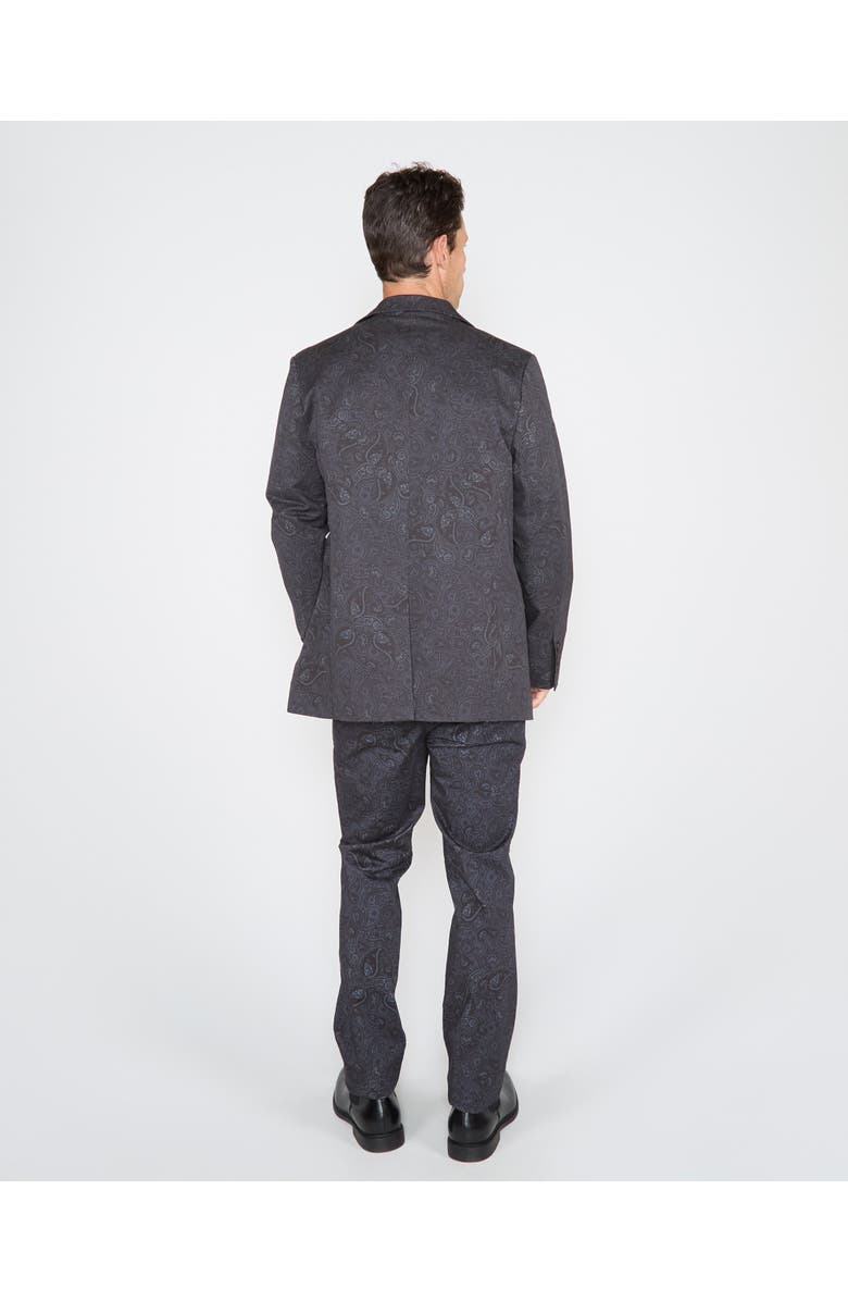 Lords of Harlech Hadrian Stretch Cotton Blazer, Alternate, color, Montgat Paisley Black